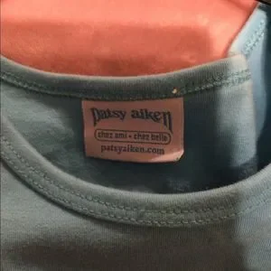 patsy Aiken | Dresses | Little Girlspatsy Aiken Lightblue Monogrammed ...